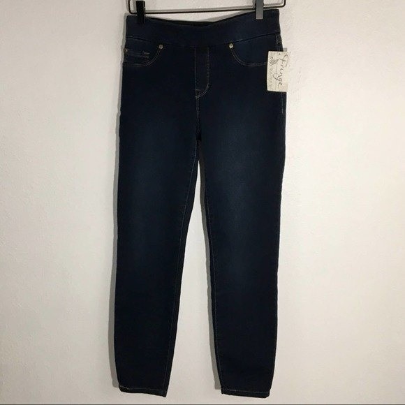 NEW Tribal Ankle Jegging Women's Size 2 DREAM JEAN Pull-On Dark Blue - Picture 3 of 11